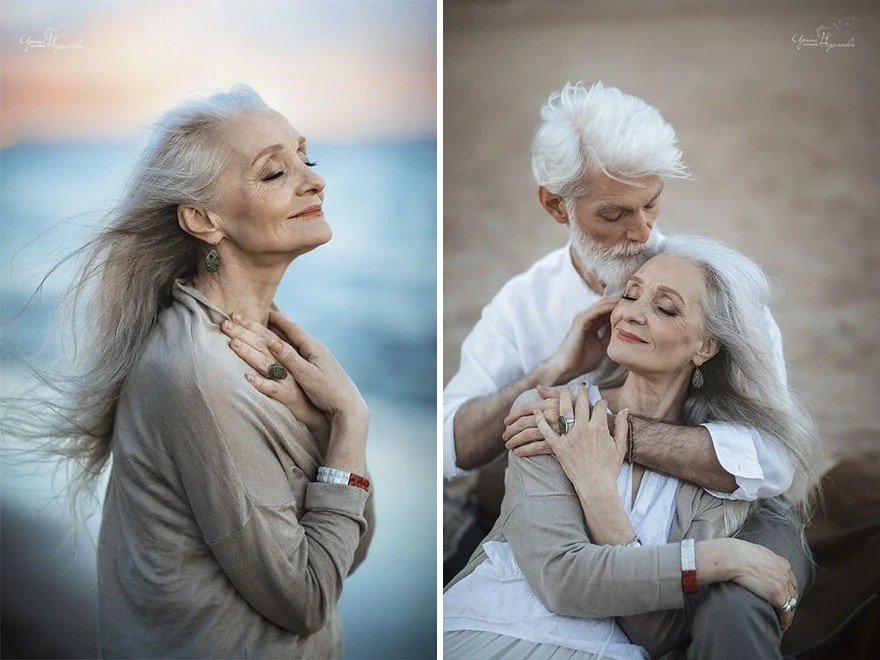 Ніжно та щиро: в мережі набирає популярності фотосесія закоханих пенсіонерів - фото 328893