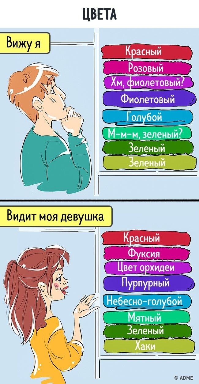 Веселые комиксы о том, что девушки видят этот мир совсем иначе - фото 327161