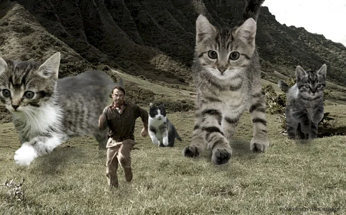 Парк котячого періоду: хтось замінив у фільмі динозаврів на котів, і це дуже весело - фото 329745