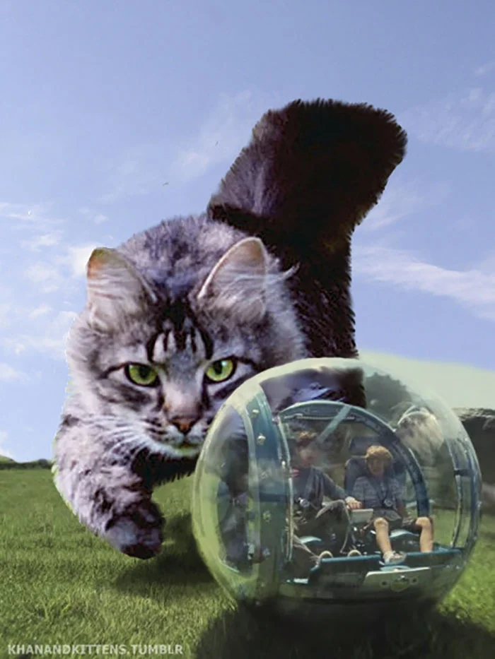 Парк кошачьего периода: кто заменил в фильме динозавров на кошек, и это очень весело - фото 329750