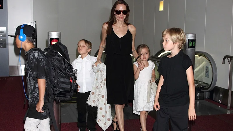 Анджелина Джоли дала первое интервью о нервных срывах, разводе и детей - фото 329724