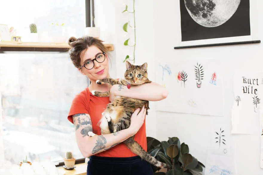Этот фотопроект доказывает, что девушки с котами - невероятно привлекательное сочетание - фото 331833