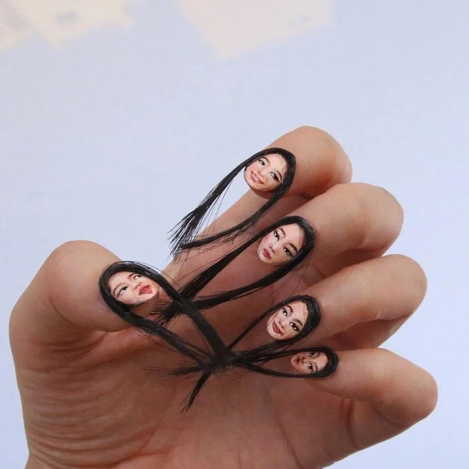 Ногти с волос-новый сумасшедший тренд, который вас удивит - фото 338061