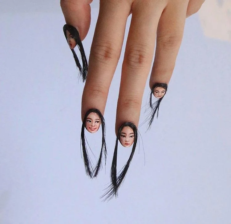 Ногти с волос-новый сумасшедший тренд, который вас удивит - фото 338062