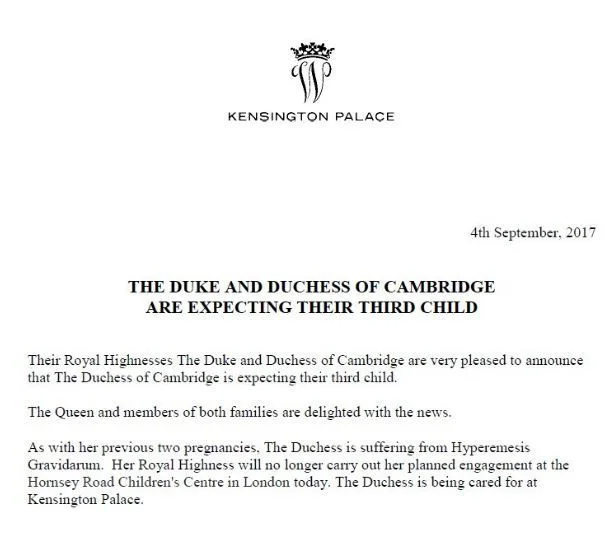 Официально: Кейт Миддлтон и принц Уильям ждут третьего ребенка - фото 336748
