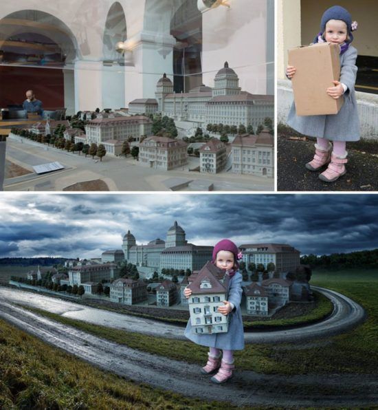 Веселый папочка издевается над своими детьми с помощью фотошопа - фото 338202