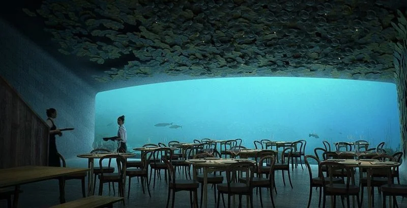В Норвегії представили проект першого в Європі підводного ресторану - він крутий - фото 347663