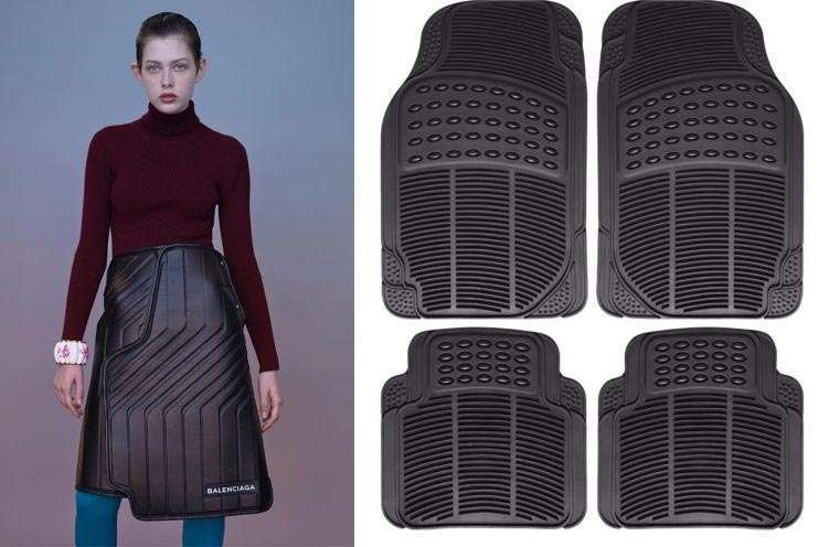 Известный бренд пошил юбку, похожую на автомобильный коврик - ее цена вас шокирует - фото 347800