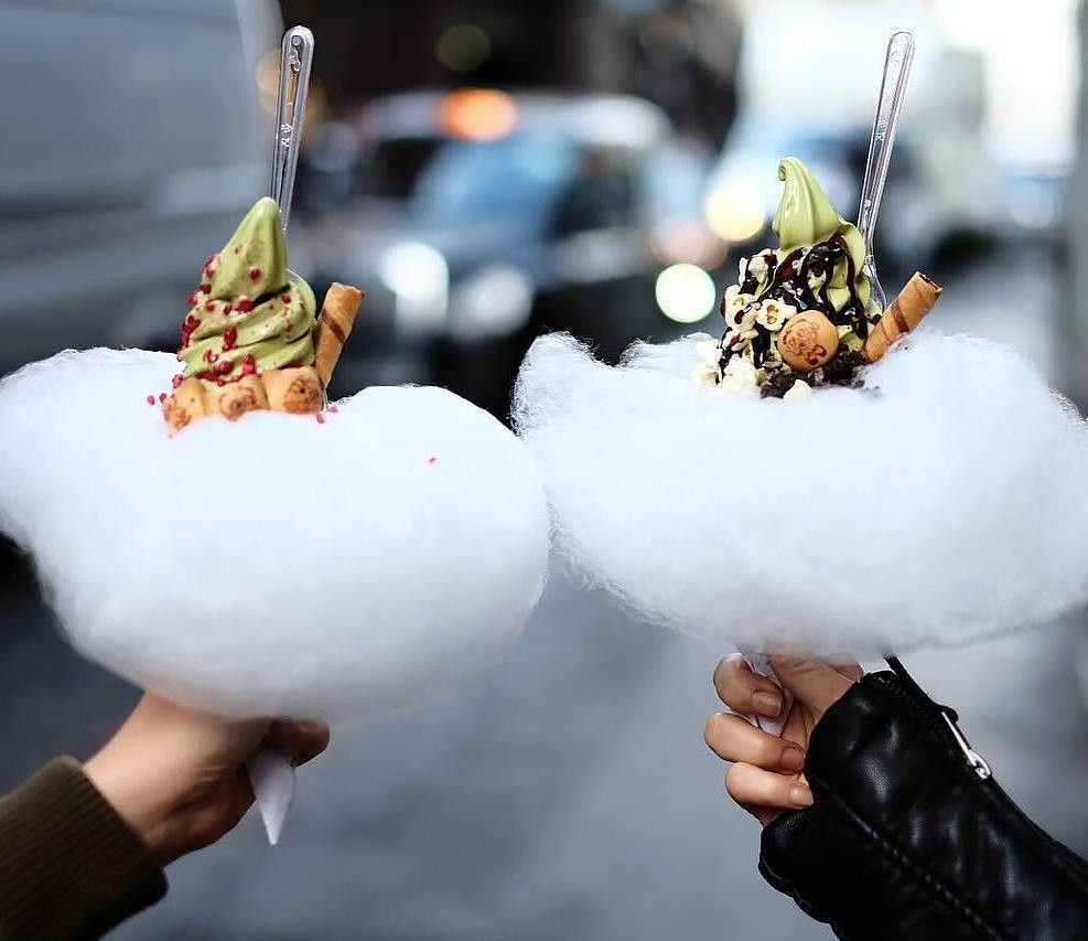 Tasty-тренд: мороженое в сахарной вате - фото 343568