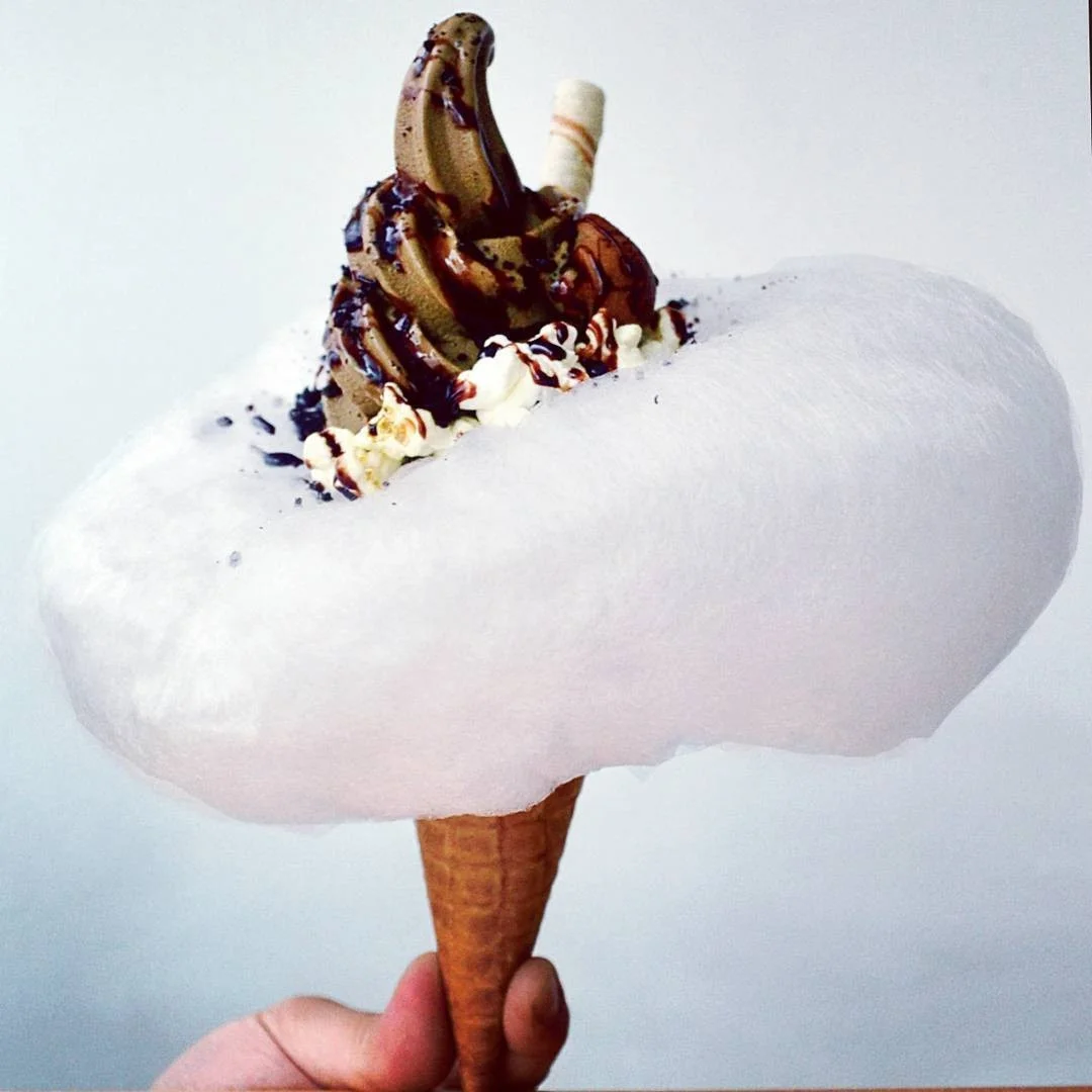 Tasty-тренд: мороженое в сахарной вате - фото 343579