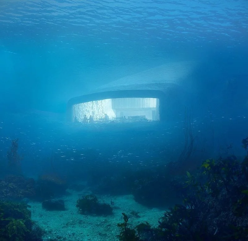 В Норвегії представили проект першого в Європі підводного ресторану - він крутий - фото 347664