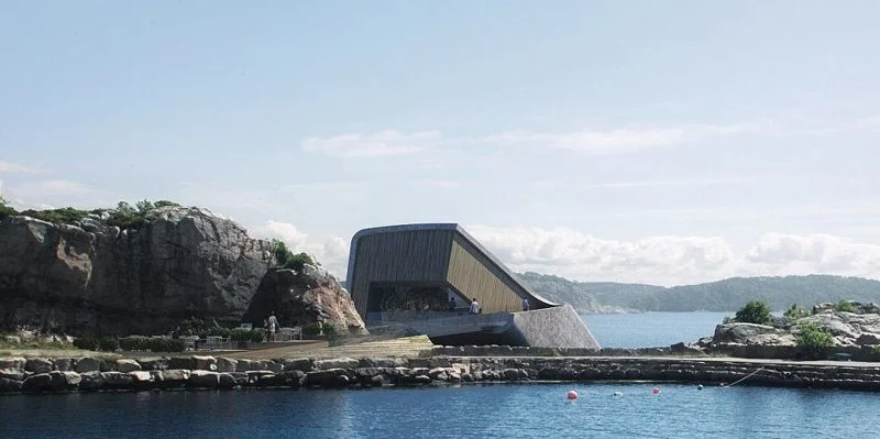 В Норвегії представили проект першого в Європі підводного ресторану - він крутий - фото 347665