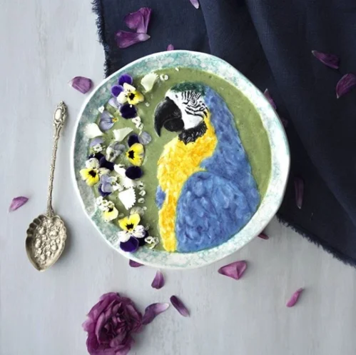 Небачена краса: художниця із Нової Зеландії малює картини зі смузі на сніданок - фото 352881