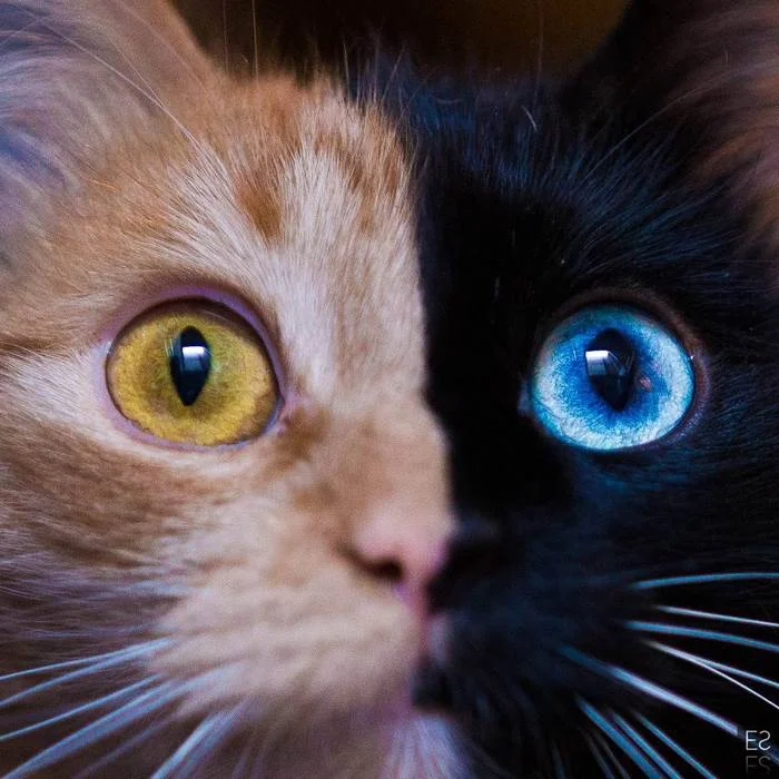 Такого вы еще не видели: окрас и глаза этой кошки поразили сеть - фото 350655