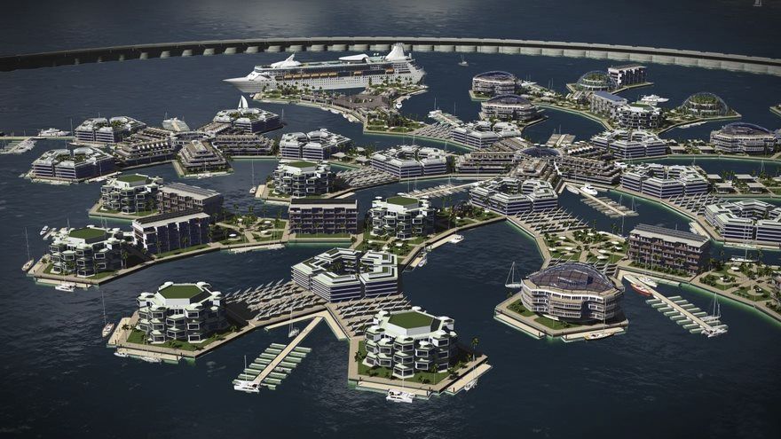 Жизнь на воде: архитекторы показали, как будет выглядеть первый плавучий город - 351855 Жизнь на воде: архитекторы показали, как будет выглядеть первый плавучий город - фото 351855