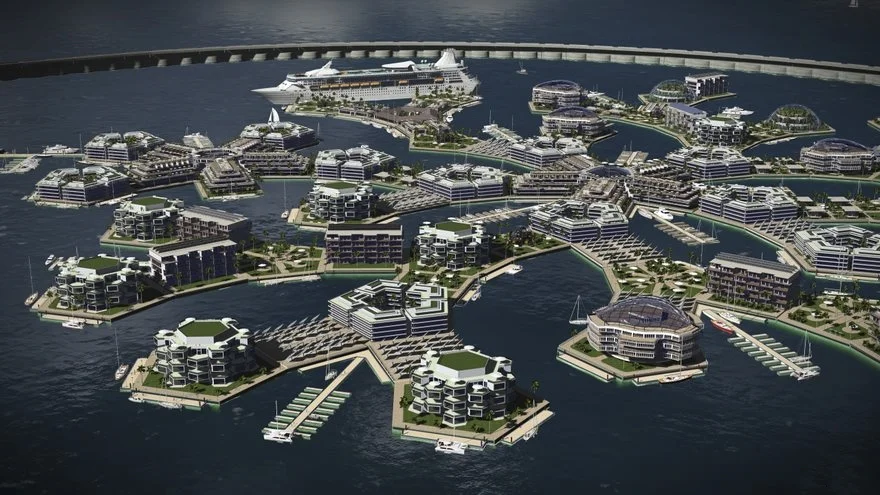 Жизнь на воде: архитекторы показали, как будет выглядеть первый плавучий город - фото 351855