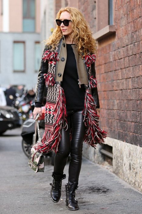 Звезды streetstyle демонстрируют фантастические образы с кожаными брюками - 352077 Звезды streetstyle демонстрируют фантастические образы с кожаными брюками - фото 352077