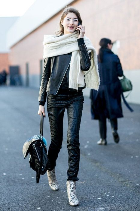 Звезды streetstyle демонстрируют фантастические образы с кожаными брюками - 352089 Звезды streetstyle демонстрируют фантастические образы с кожаными брюками - фото 352089