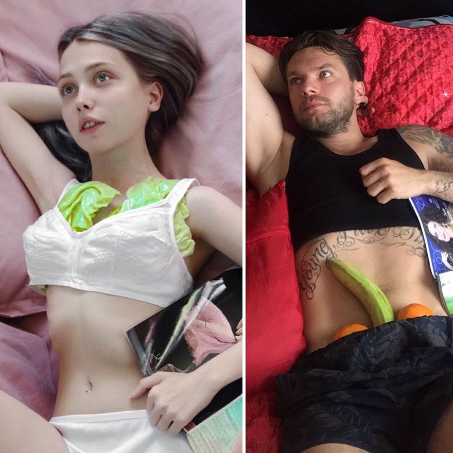 Звезда Instagram: парень делает дешевые и смешные копии известных образов из кино - фото 348587