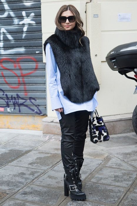 Звезды streetstyle демонстрируют фантастические образы с кожаными брюками - 352087 Звезды streetstyle демонстрируют фантастические образы с кожаными брюками - фото 352087