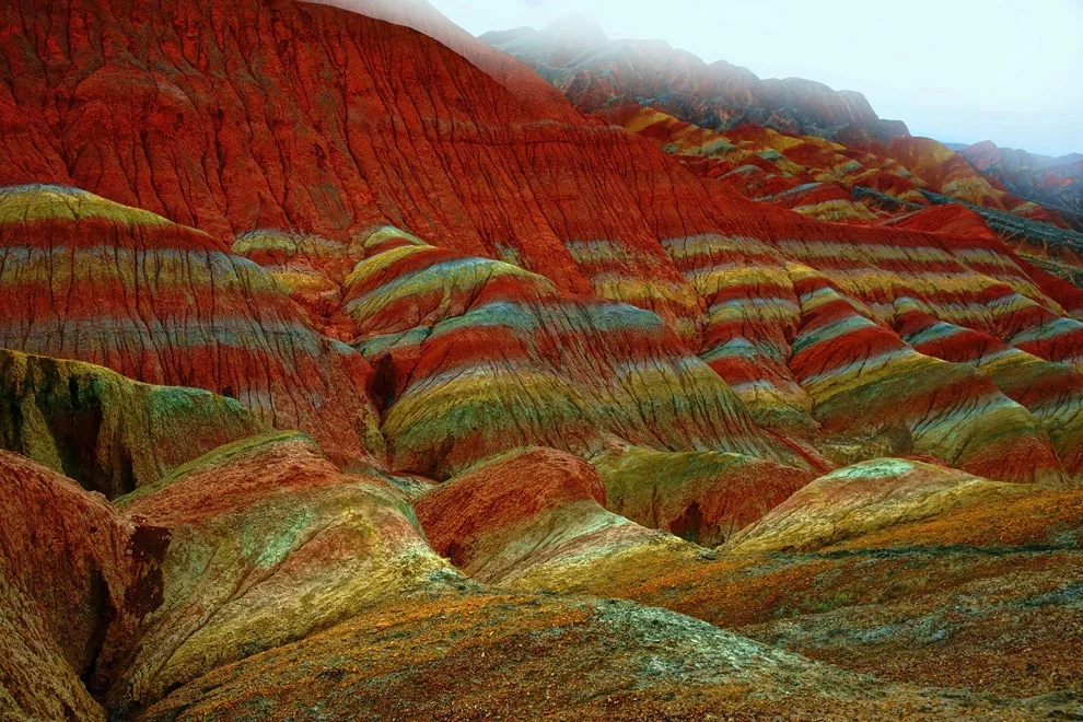 Цветные горы Китая - красота, которой вы еще не видели - фото 353801