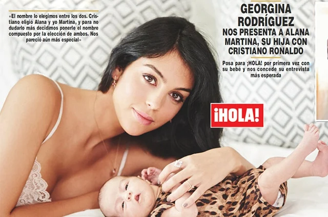 Девушка Роналду Джорджина Родригез впервые показала лицо новорожденной дочери - фото 355239