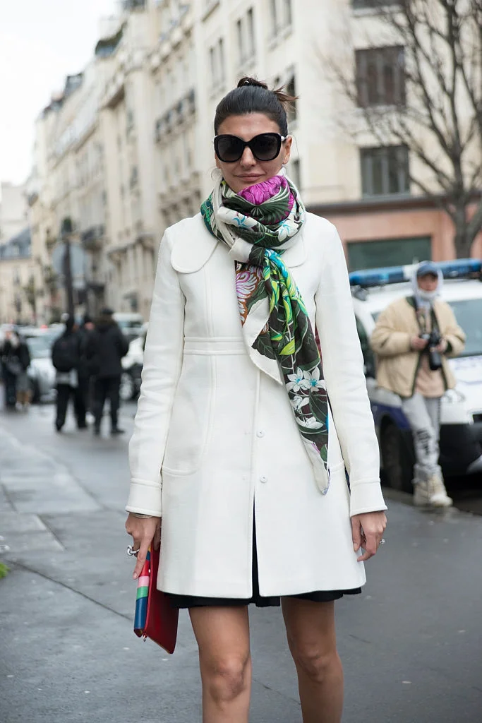 Street style: модні образи з шарфом для зимового сезону - фото 354639