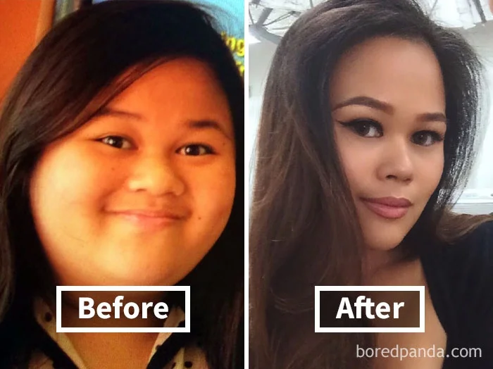 Фантастические фото показывают, как меняются лица людей, когда они худеют - фото 357907