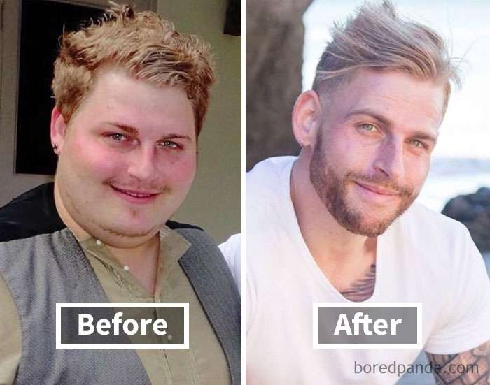 Фантастичні фото показують, як змінюються обличчя людей, коли вони худнуть - фото 357893