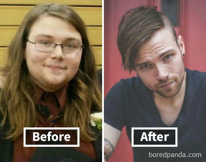 Фантастичні фото показують, як змінюються обличчя людей, коли вони худнуть - фото 357888