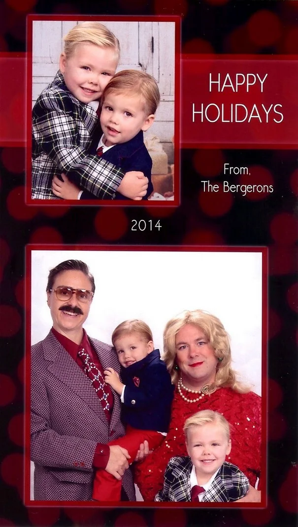 Эта веселая семейка прославилась благодаря своим сумасшедшим рождественским открыткам - фото 356523