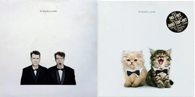 Художник рисует на обложках знаменитых альбомов котиков и это очень мурмур - фото 356225