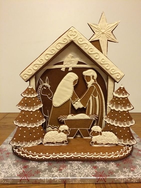 Пряничный домик: 20 идей декора вкусного рождественского символа - фото 359293