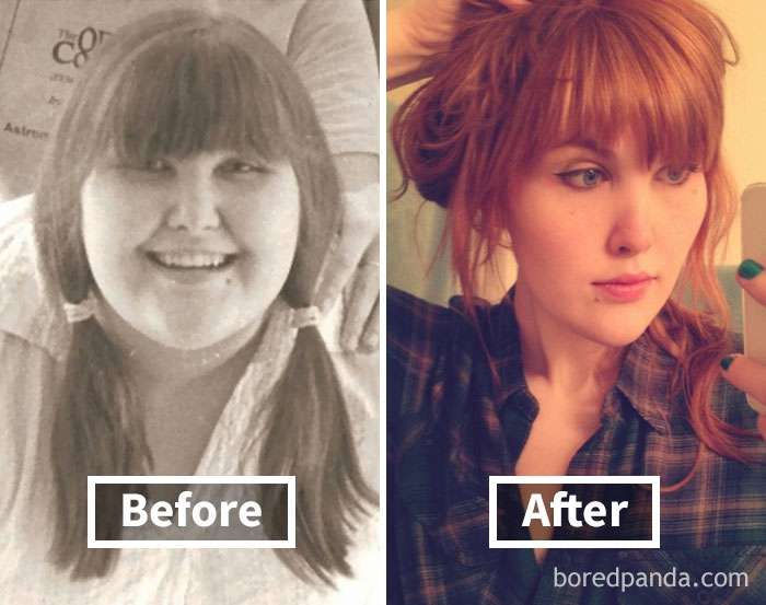Фантастичні фото показують, як змінюються обличчя людей, коли вони худнуть - фото 357897