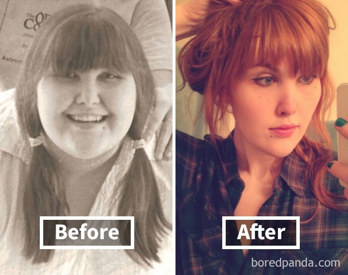 Фантастические фото показывают, как меняются лица людей, когда они худеют - фото 357897