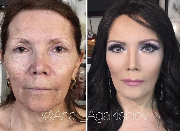 Невероятные превращения женщин с помощью макияжа, в которые трудно поверить - фото 362277