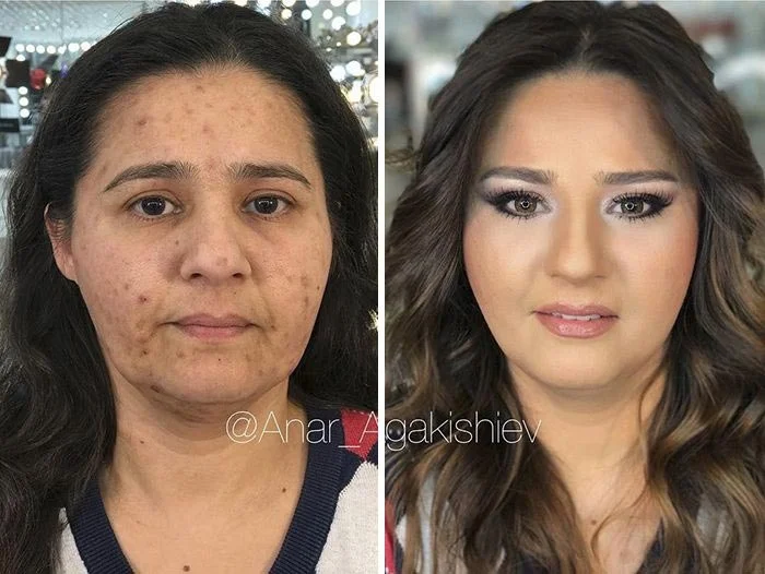 Невероятные превращения женщин с помощью макияжа, в которые трудно поверить - фото 362270