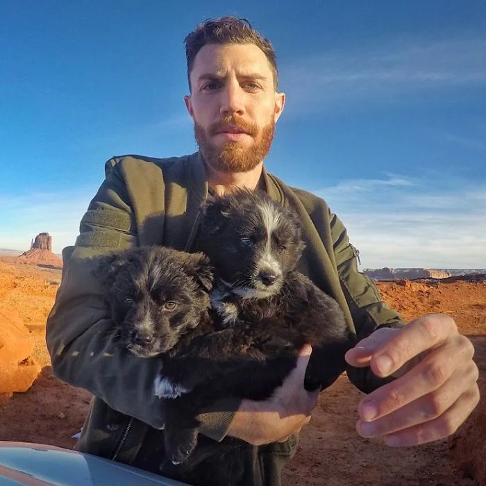 Путешественник спас двух щенков и их фото из путешествий тронут каждого - фото 365718