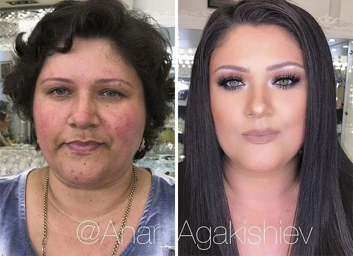 Невероятные превращения женщин с помощью макияжа, в которые трудно поверить - фото 362274