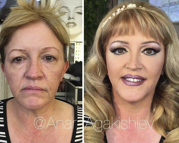 Невероятные превращения женщин с помощью макияжа, в которые трудно поверить - фото 362283