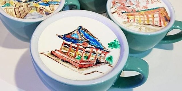 В Корее бариста создает невероятные рисунки на кофе, который ты захочешь сфотографировать - фото 372384
