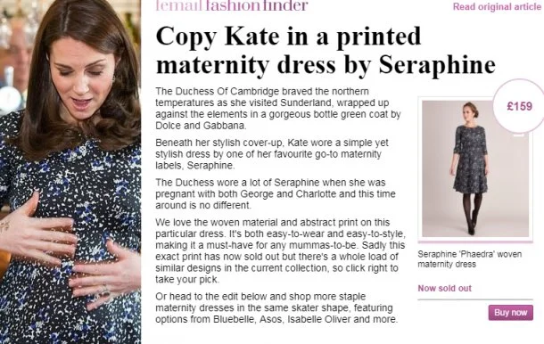Скромница Кейт: жена принца Уильяма удивила дешевым платьем - фото 371265