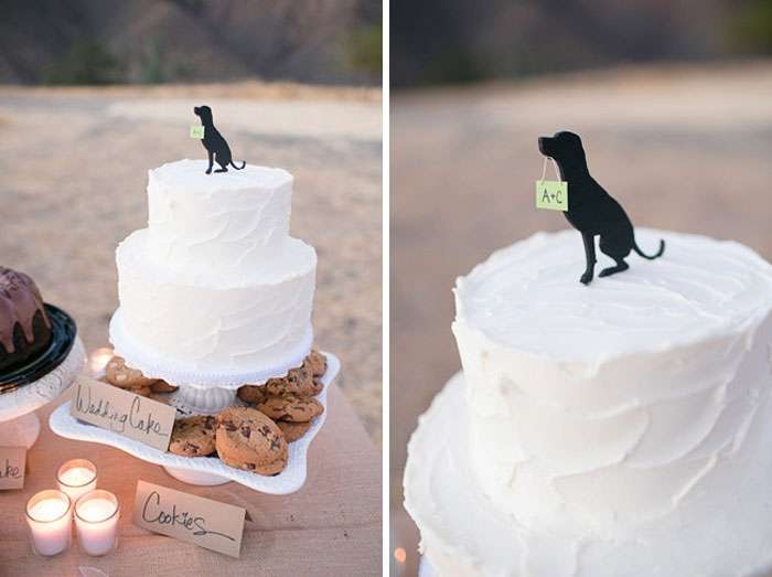 Пушистые и сладкие: свадебные торты, на которых собаки полноправные члены праздника - фото 367667