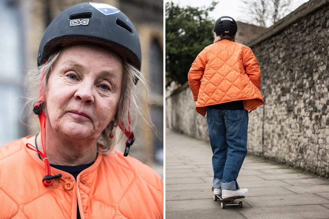 Классная 64-летняя бабушка катается на скейте и выглядит круче, чем ты - фото 372683