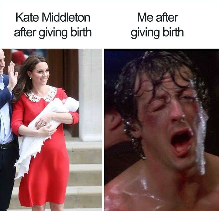 Пародии дня: женщины высмеяли идеальный вид Кейт Миддлтон после родов - фото 381678