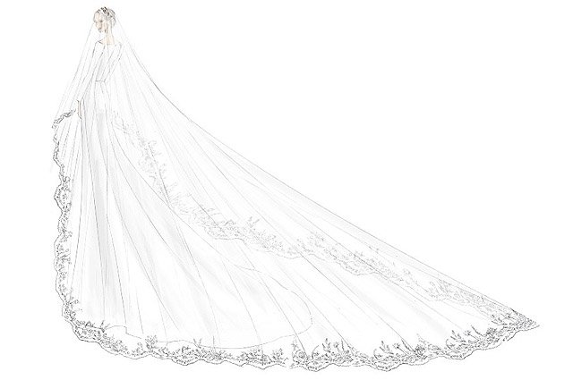 Модный дом Givenchy показал миру эскизы свадебного платья Меган Маркл, и они прекрасны - фото 385479