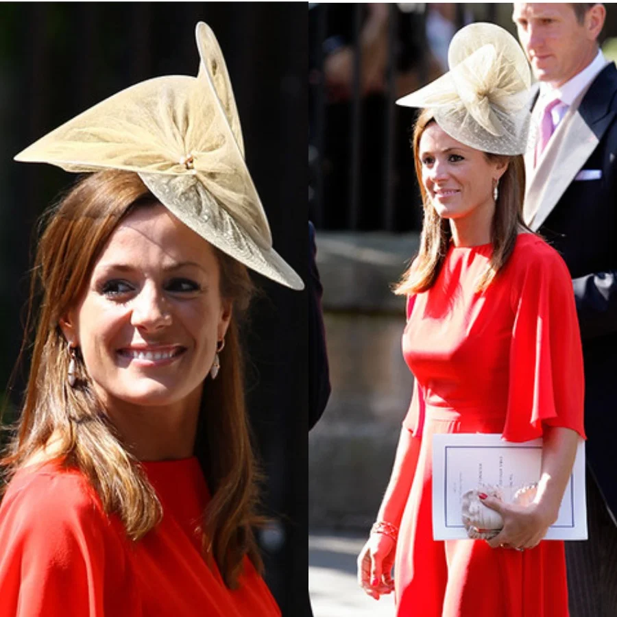 12 удивительных шляпок от членов королевских семей, которые они обожают одевать на свадьбы - фото 383576