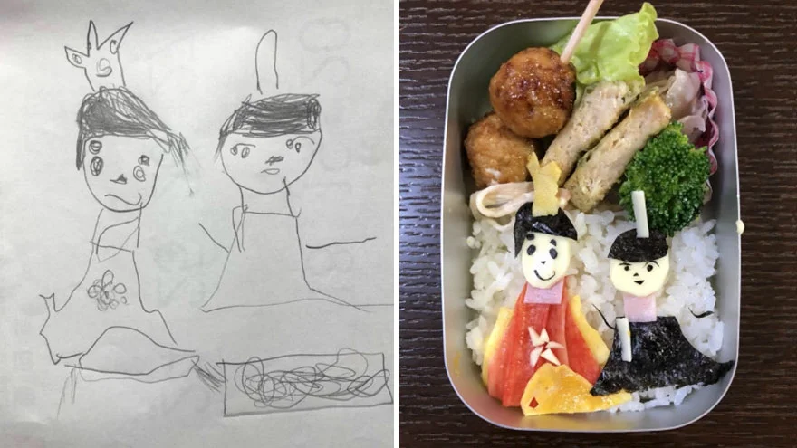 Люблячий татко перетворює малюнки доньки у прикольну їжу - фото 386855