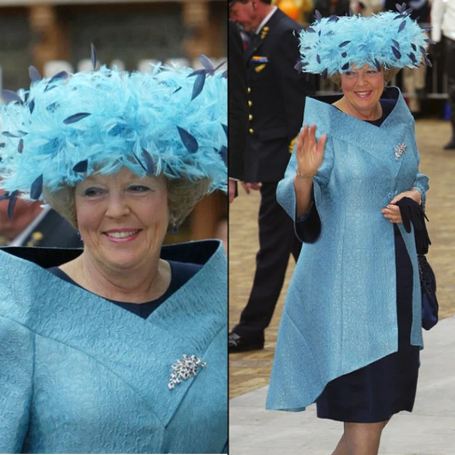12 удивительных шляпок от членов королевских семей, которые они обожают одевать на свадьбы - фото 383584