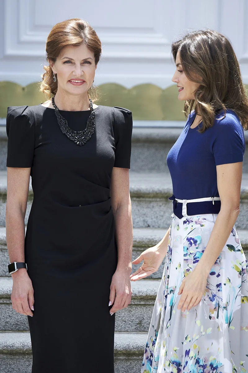 Как Марина Порошенко затмила королеву Испании на официальной встрече - фото 387789